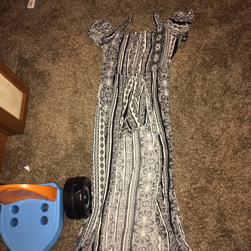 Black/White Romper Dress Combo